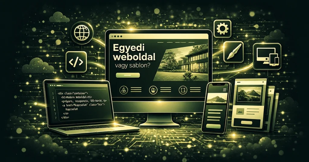 Egyedi weboldal vs sablon