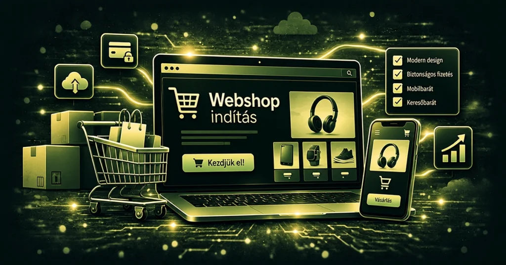 Webshop indítás